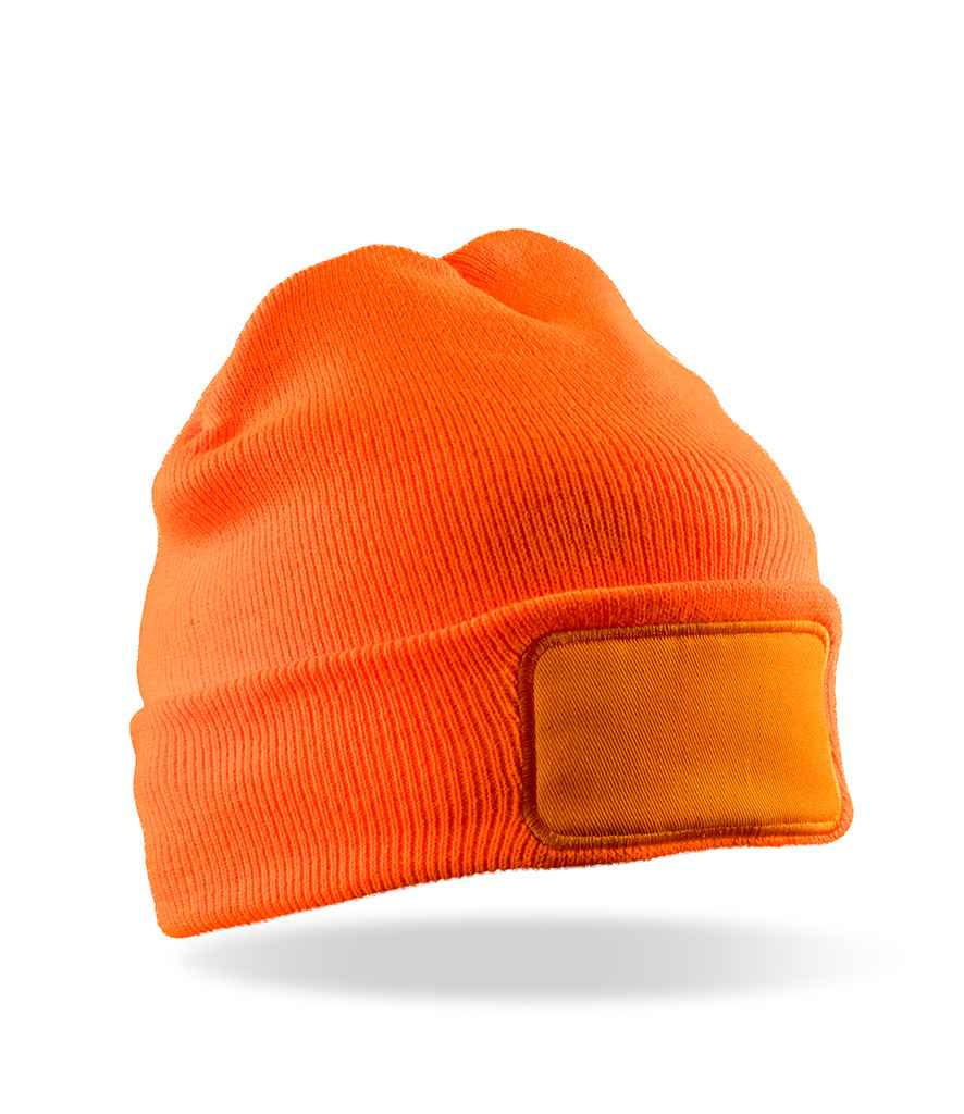 Result Double Knit Thinsulate™ Printers Beanie - Fluorescent Orange