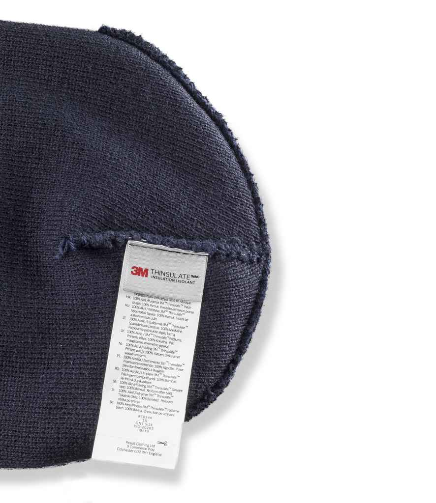 Result Double Knit Thinsulate™ Printers Beanie - Navy