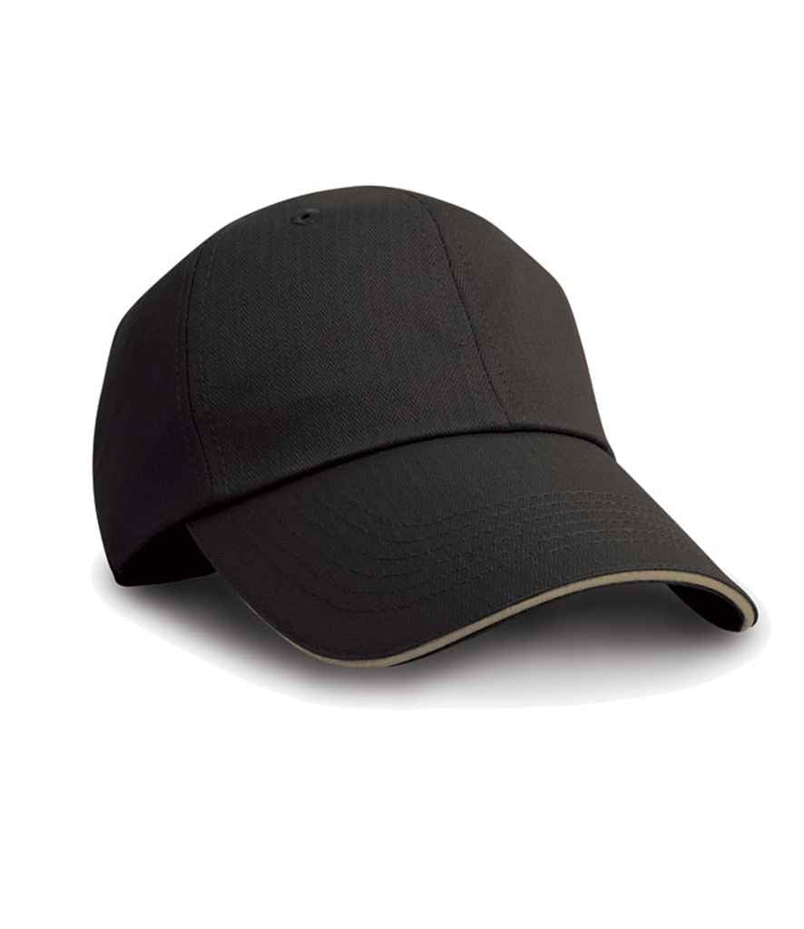 Result Herringbone Cap - Black/Tan