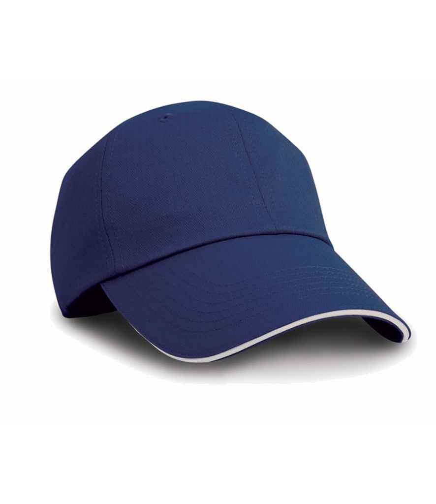 Result Herringbone Cap - Navy/White