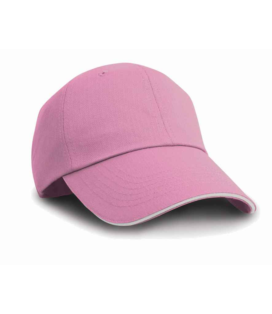 Result Herringbone Cap - Pink/White