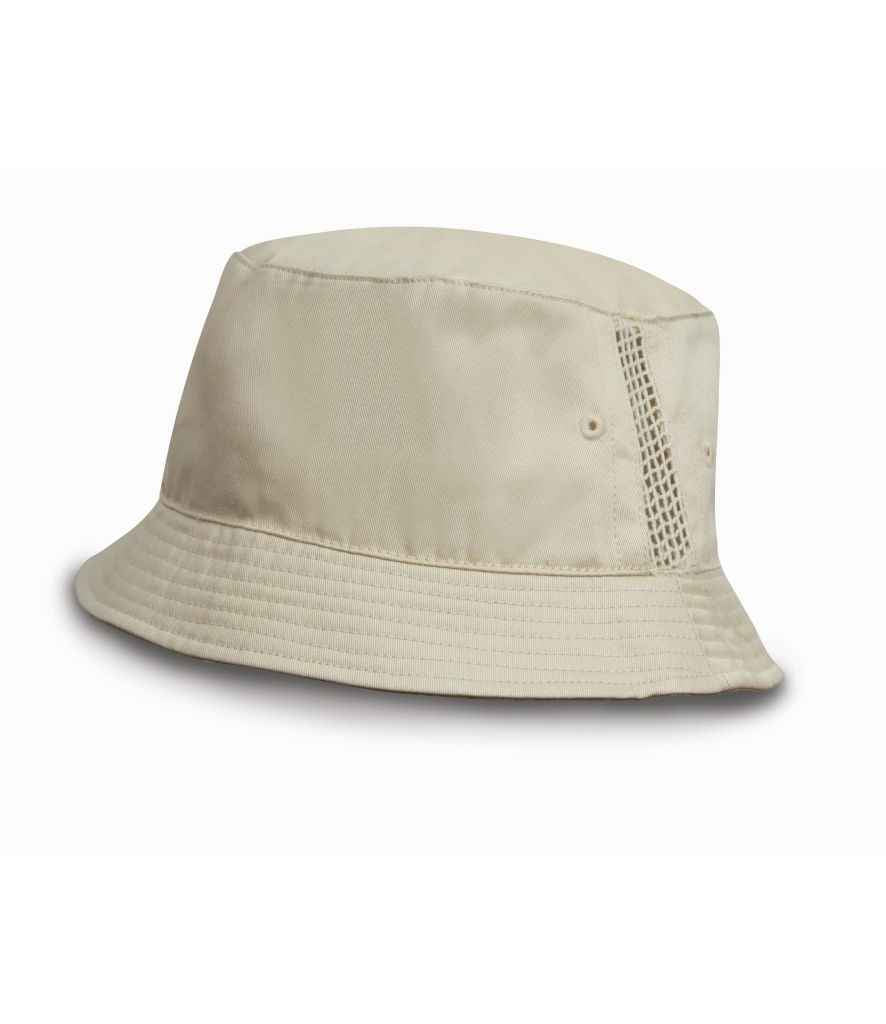 Result Deluxe Washed Cotton Bucket Hat - Natural