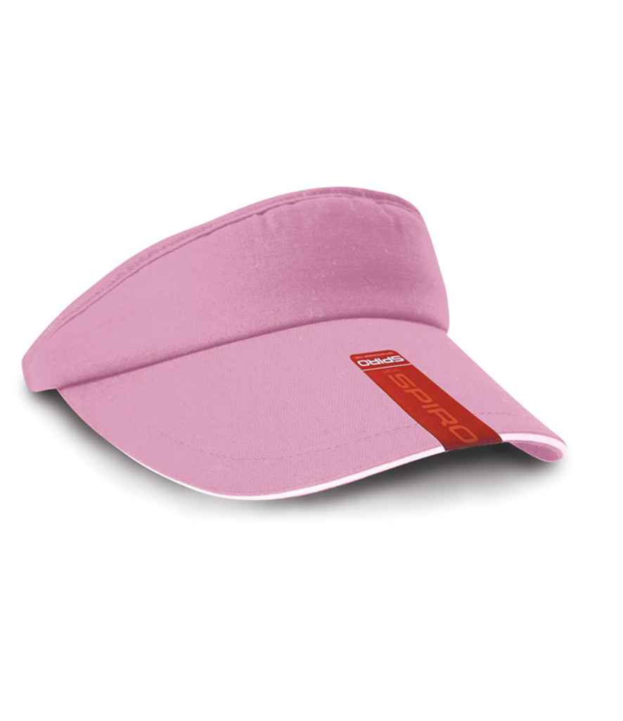 Result Herringbone Sun Visor - Pink/White