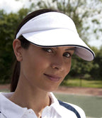 Result Herringbone Sun Visor - White/Navy