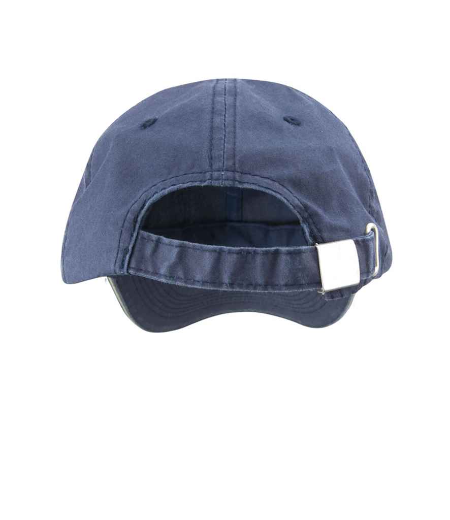 Result Washed Fine Line Cotton Cap - Navy