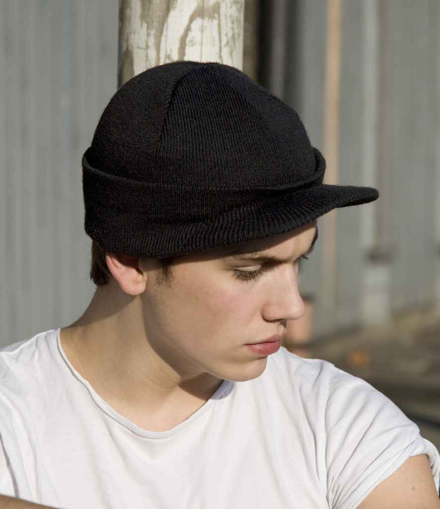 Result Esco Army Knitted Hat - Black