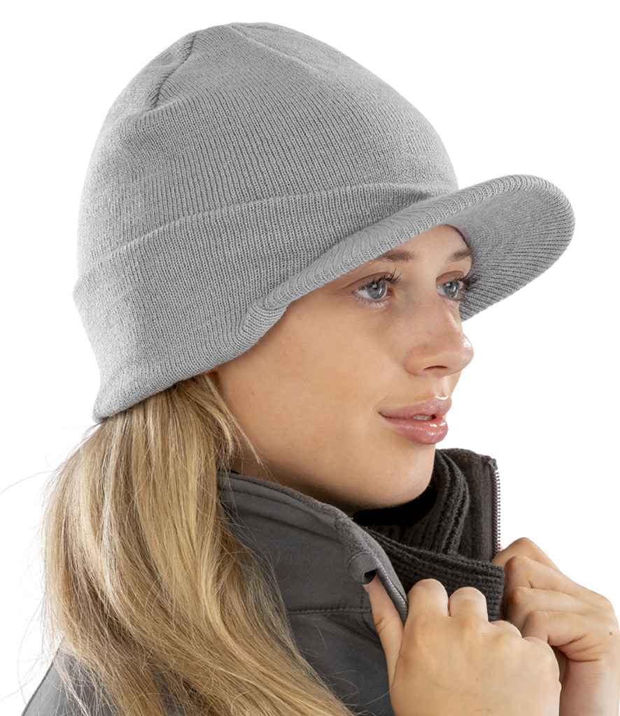Result Esco Army Knitted Hat - Cool Grey