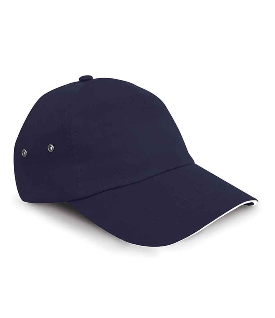 Result Plush Cotton 5 Panel Cap - Navy