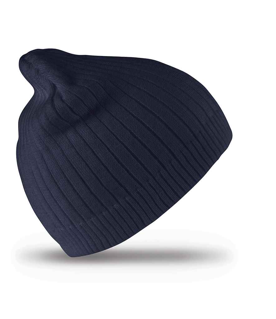 Result Cotton Knitted Beanie - Navy