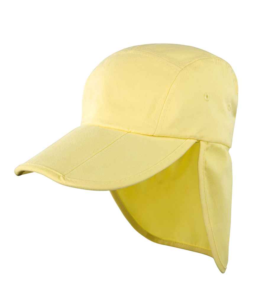 Result Kids Fold Up Legionnaires Cap - Yellow