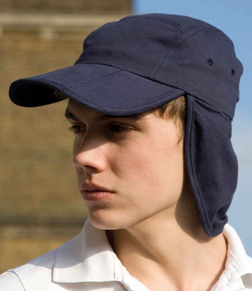 Result Fold Up Legionnaires Cap - Navy