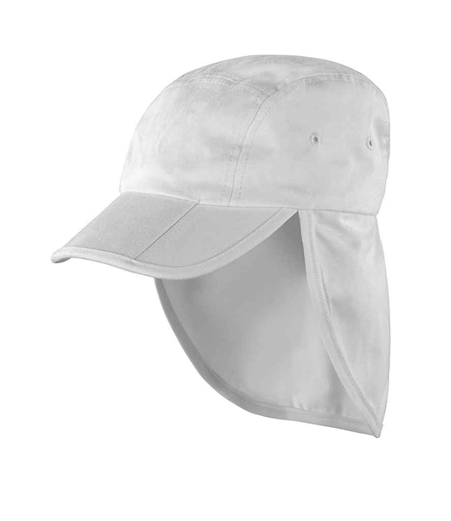 Result Fold Up Legionnaires Cap - White