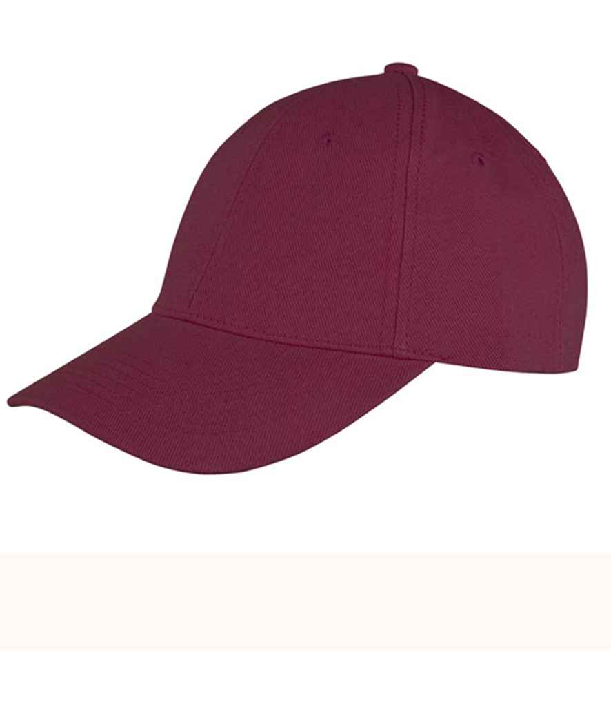 Result Memphis Brushed Cotton Cap - Burgundy
