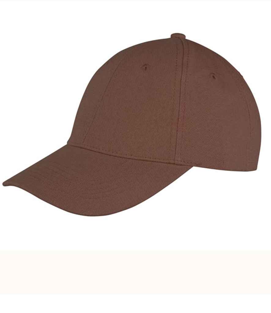 Result Memphis Brushed Cotton Cap - Chocolate