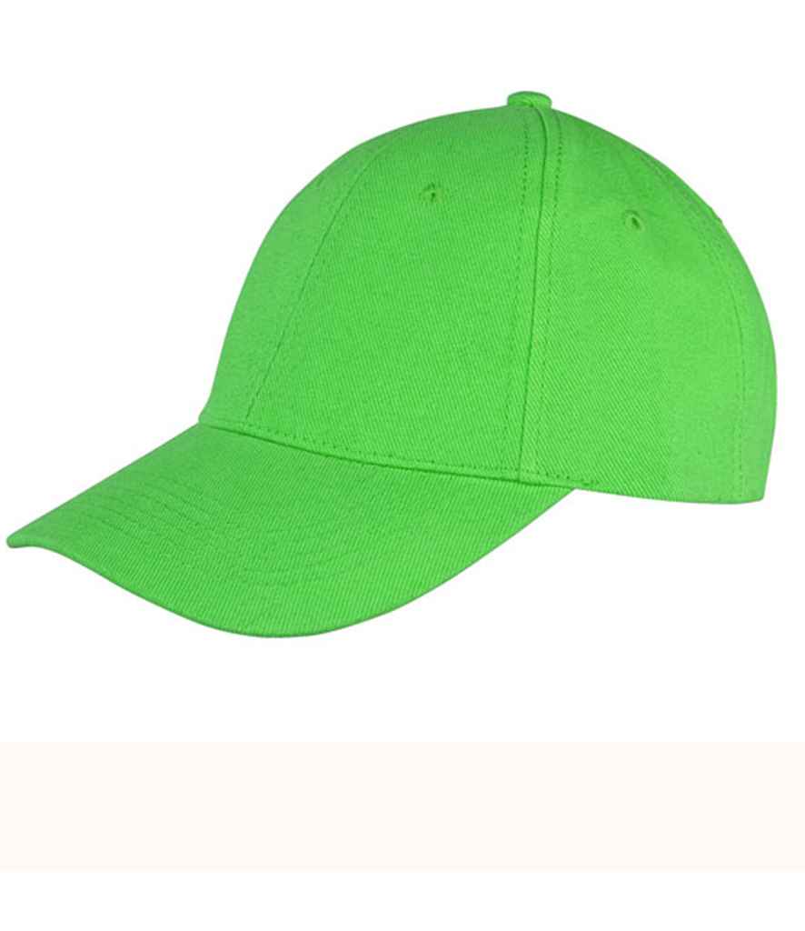 Result Memphis Brushed Cotton Cap - Lime Green