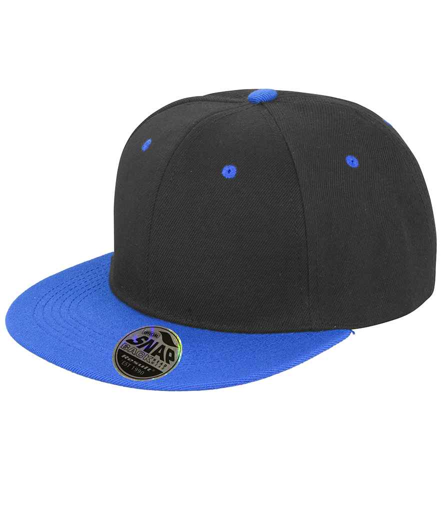 Result Contrast Bronx Snapback Cap - Black/Azure