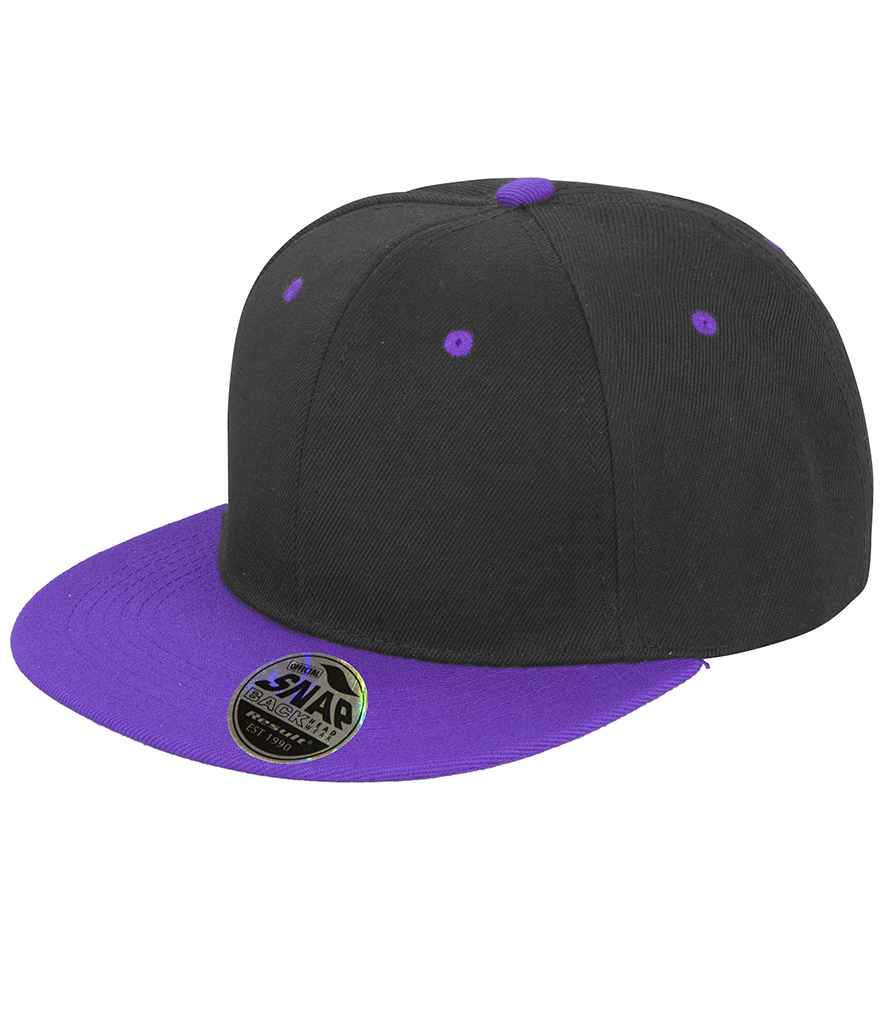 Result Contrast Bronx Snapback Cap - Black/Purple