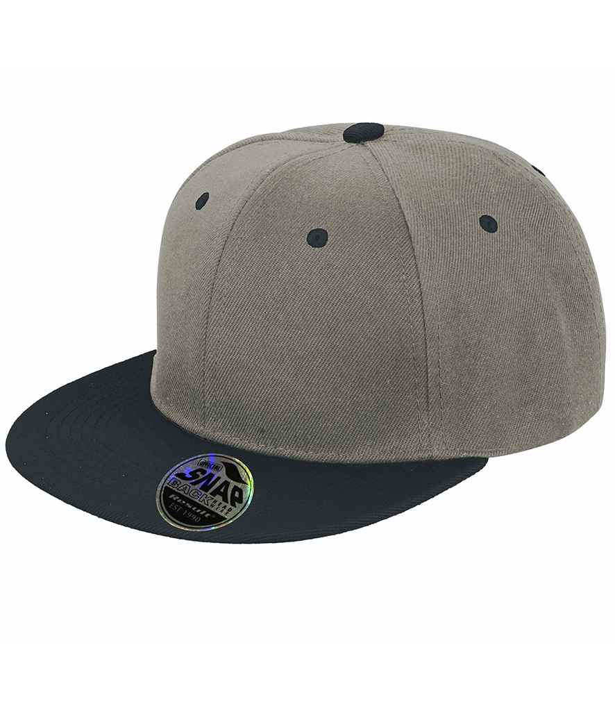 Result Contrast Bronx Snapback Cap - Heather Grey/Black