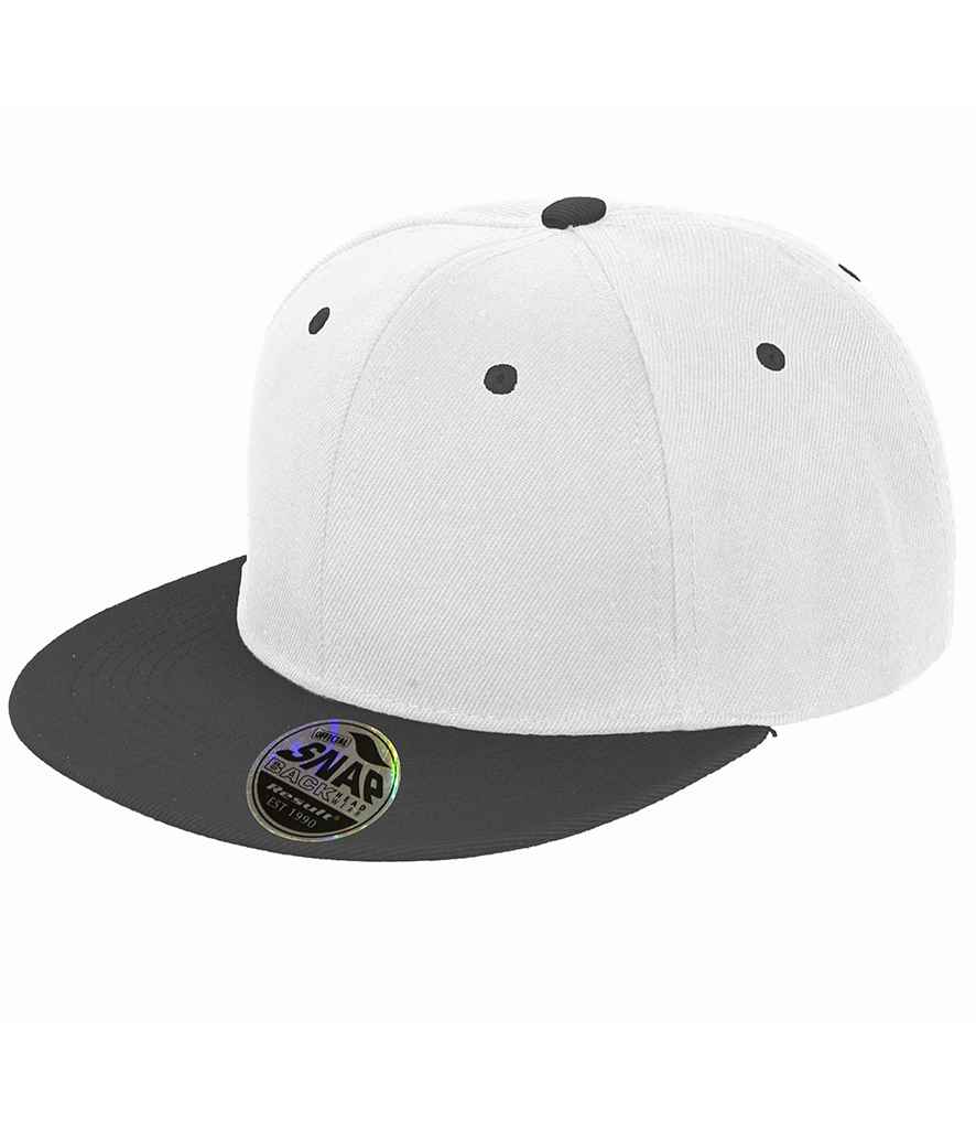 Result Contrast Bronx Snapback Cap - White/Black