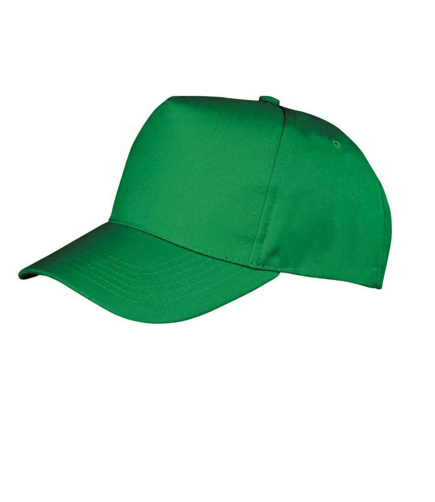 Result Kids Boston 5 Panel Printers Cap - Kelly Green