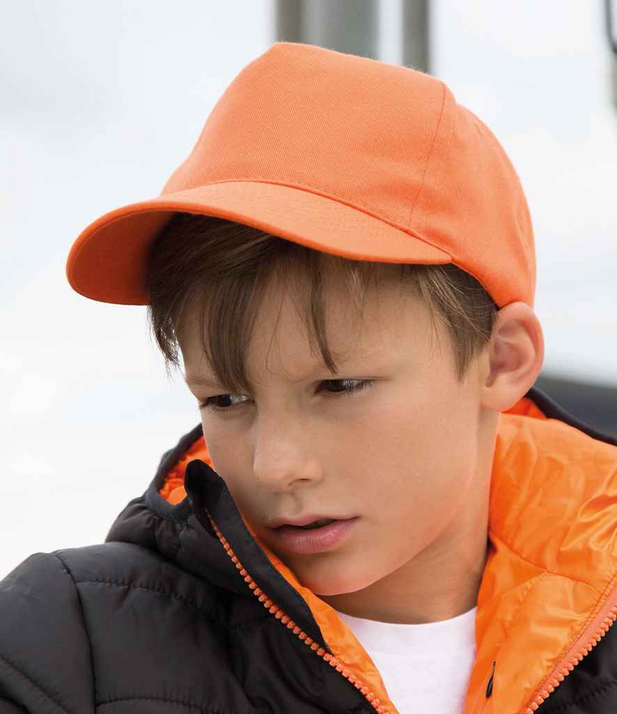 Result Kids Boston 5 Panel Printers Cap - Orange