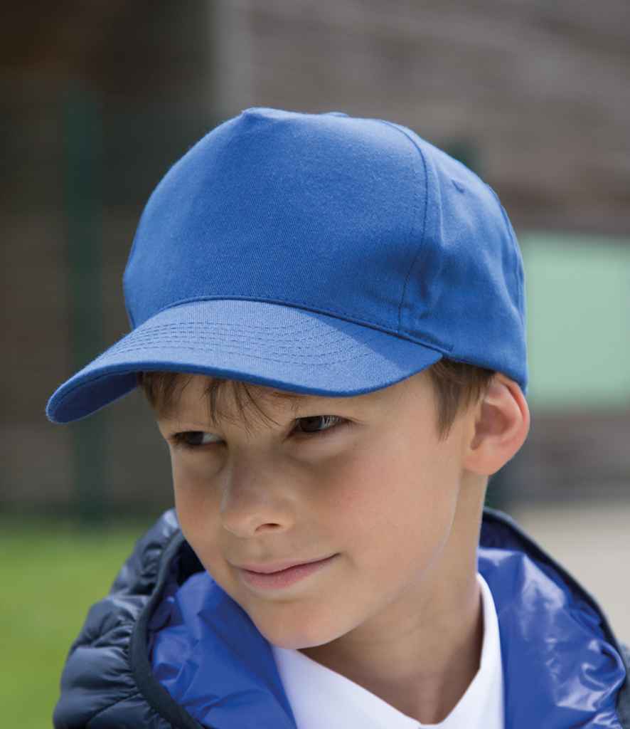 Result Kids Boston 5 Panel Printers Cap - Royal Blue