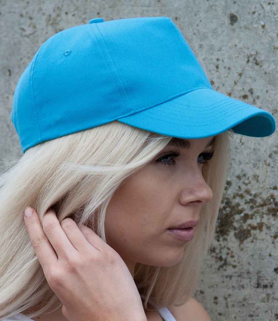 Result Boston 5 Panel Printers Cap - Aqua