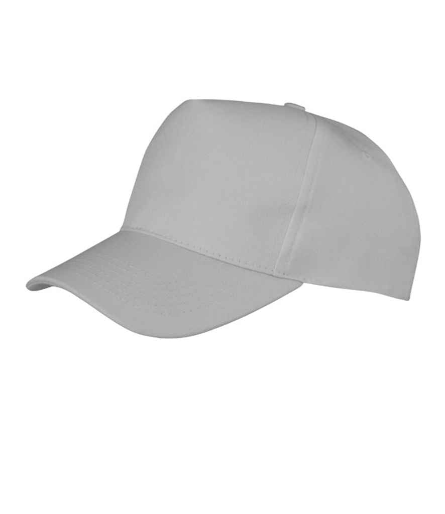 Result Boston 5 Panel Printers Cap - Dove Grey
