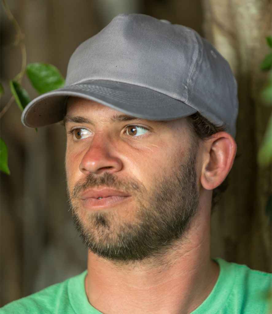 Result Boston 5 Panel Printers Cap - Dove Grey