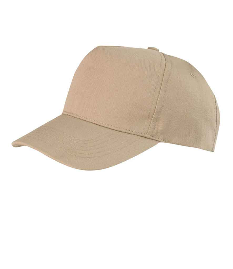 Result Boston 5 Panel Printers Cap - Khaki