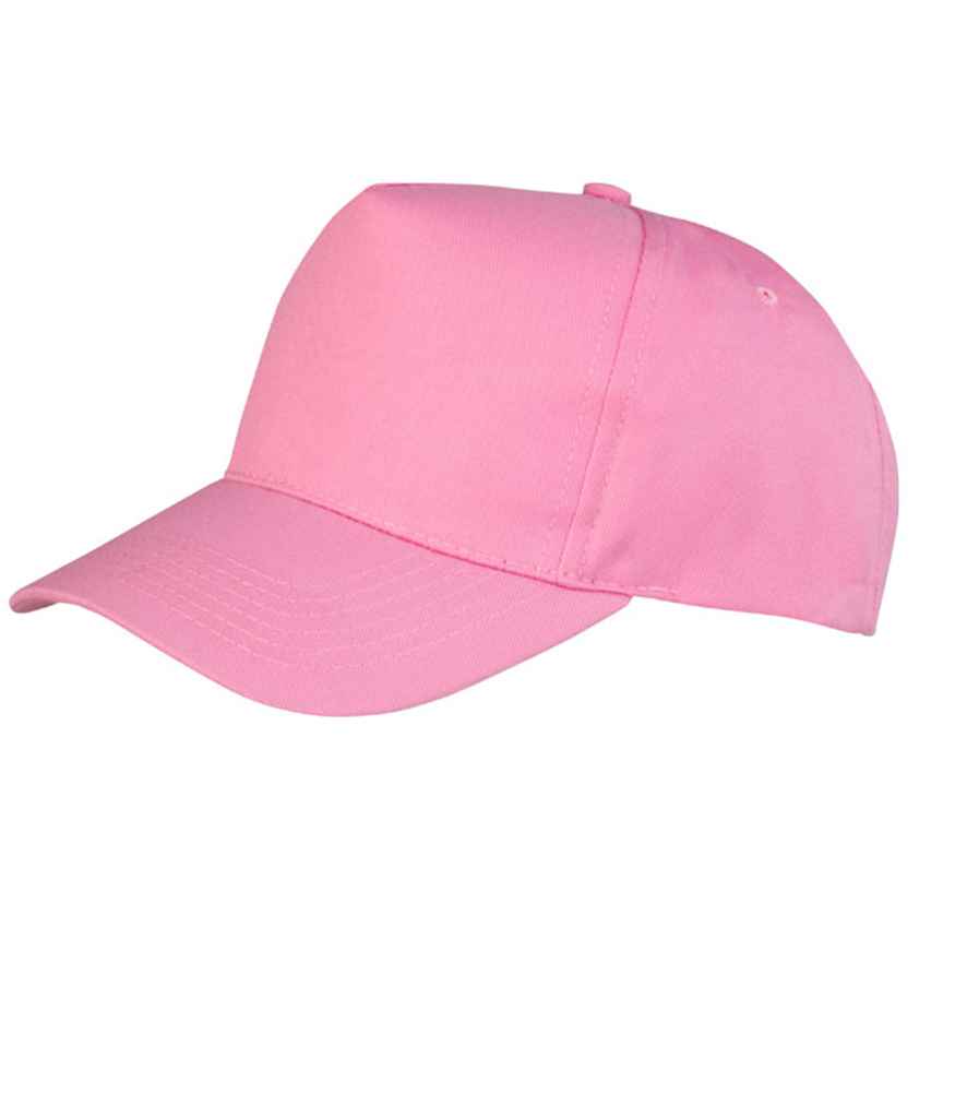 Result Boston 5 Panel Printers Cap - Pink