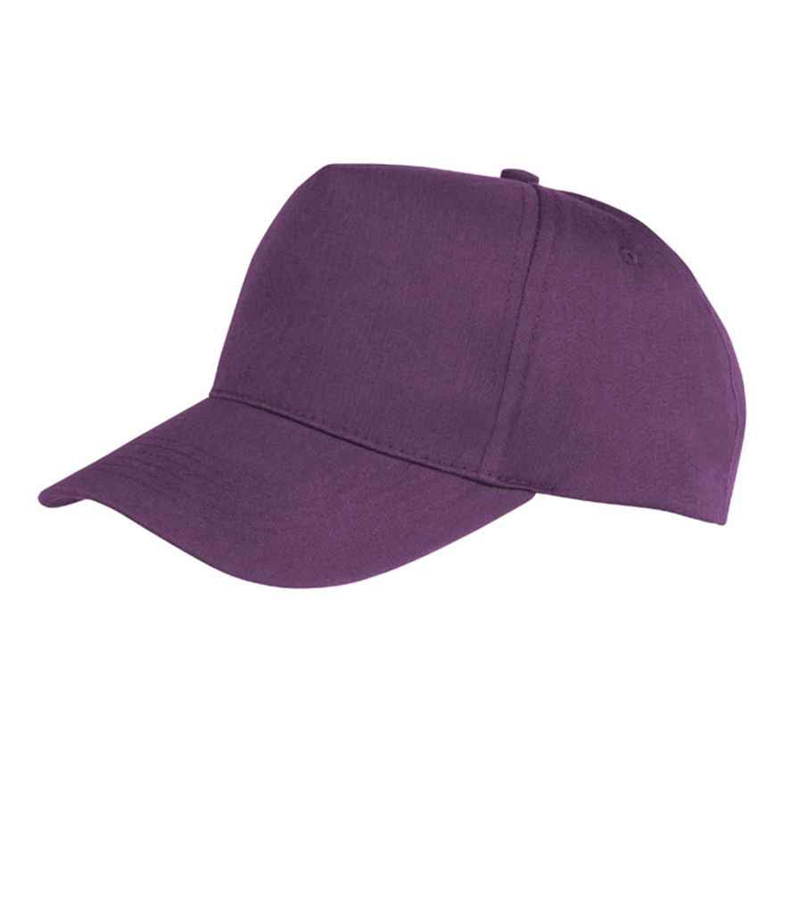 Result Boston 5 Panel Printers Cap - Purple