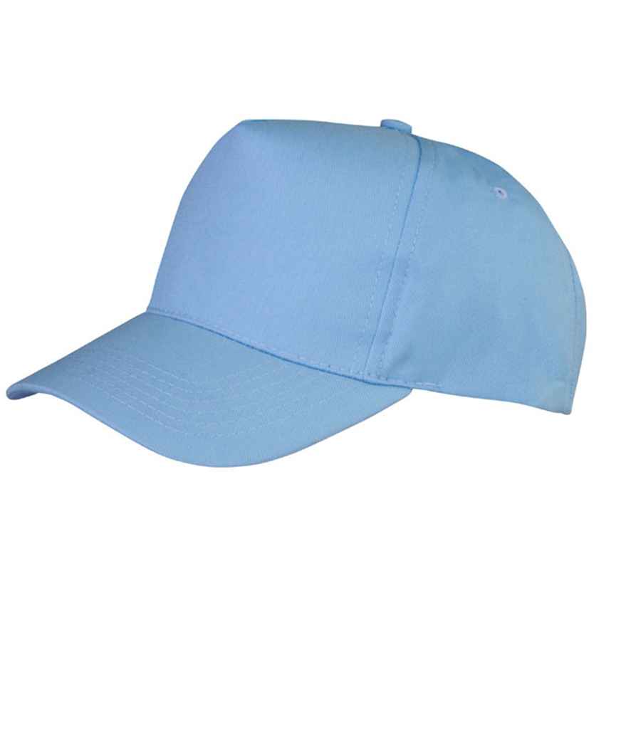Result Boston 5 Panel Printers Cap - Sky Blue