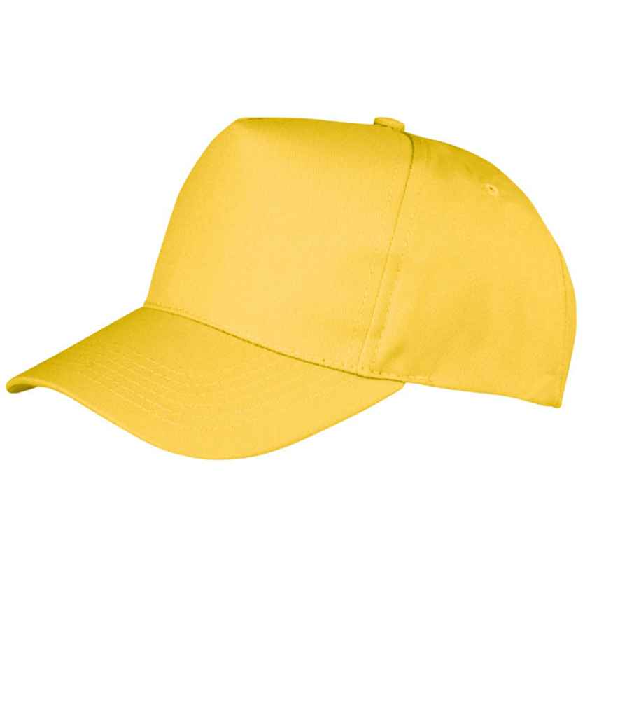 Result Boston 5 Panel Printers Cap - Yellow