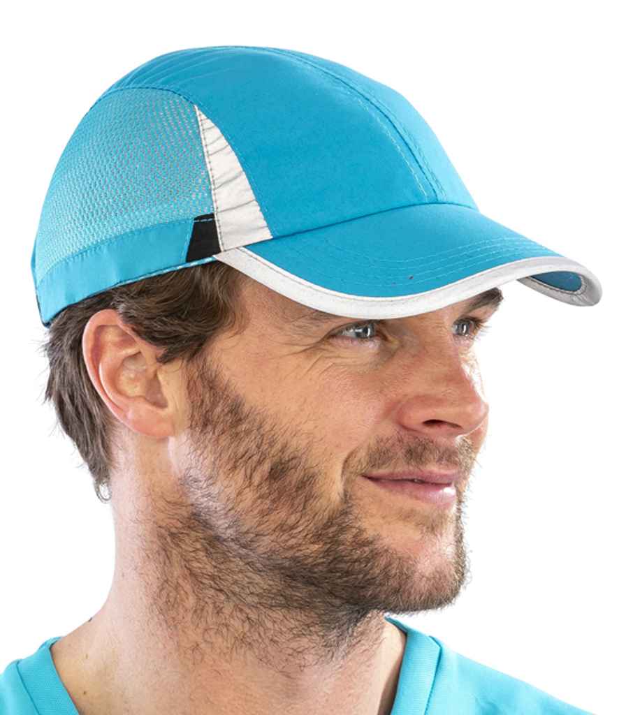 Spiro Sport Cap - Aqua/Black