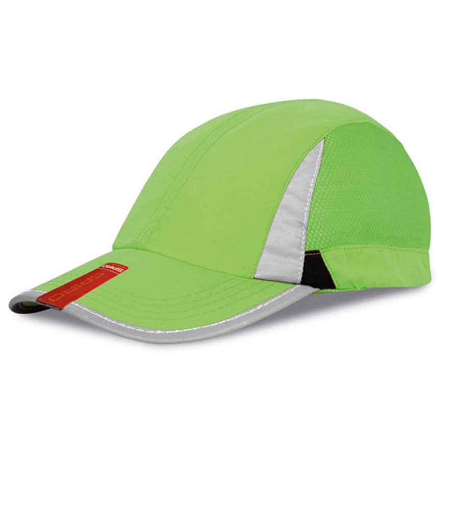 Spiro Sport Cap - Lime Green/Black