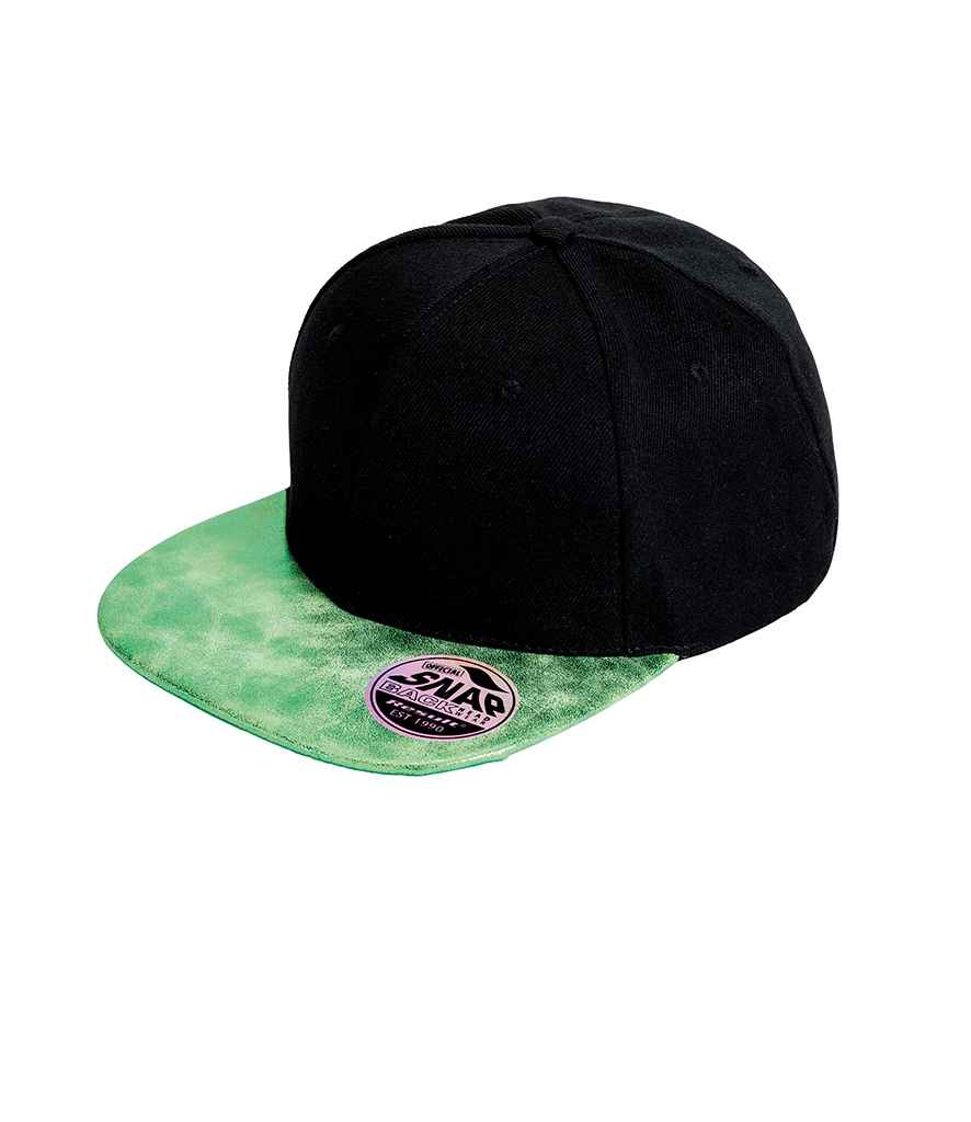 Result Bronx Glitter Snapback Cap - Black/Green