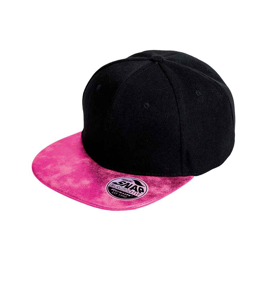 Result Bronx Glitter Snapback Cap - Black/Pink