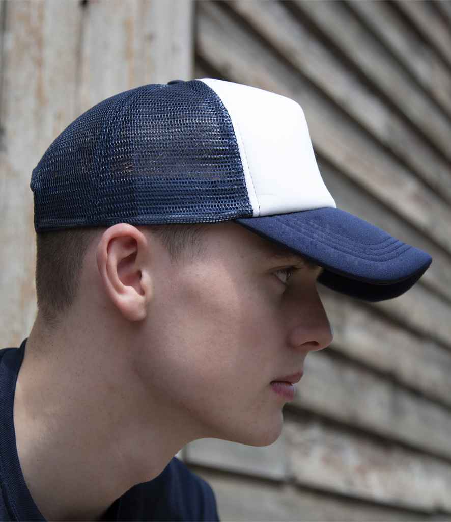 Result Core 1/2 Mesh Truckers Cap - Navy/White