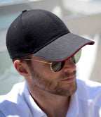 Result Memphis Sandwich Peak Cap - Black/Red