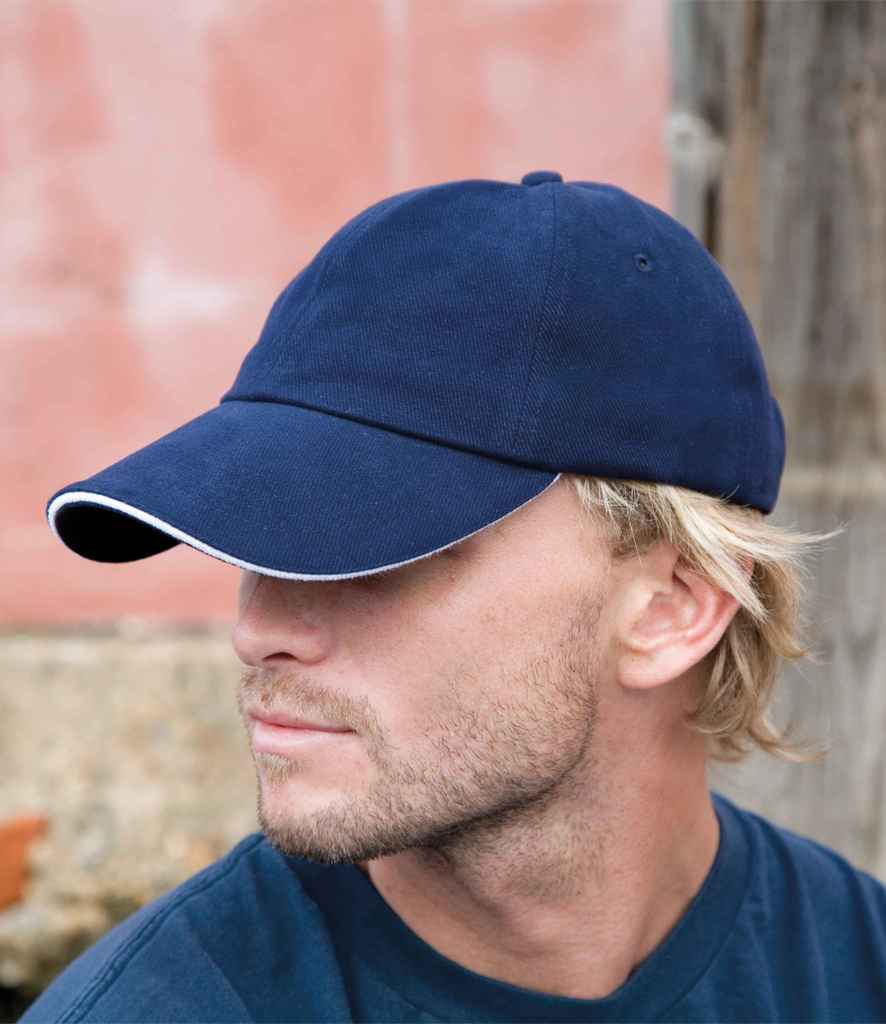 Result Memphis Sandwich Peak Cap - Navy/White