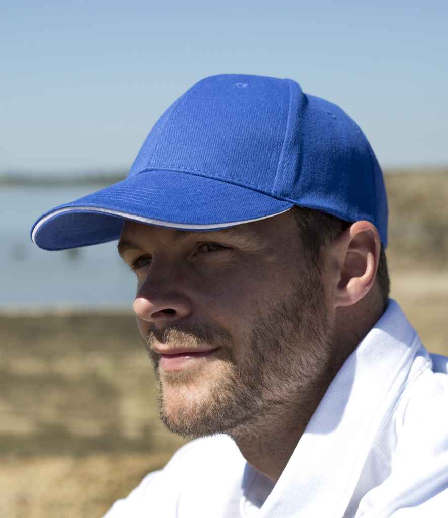 Result Memphis Sandwich Peak Cap - Royal Blue/White