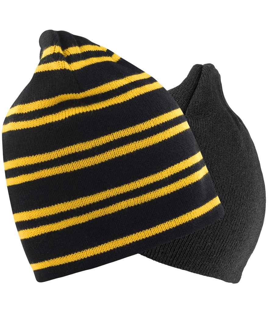 Result Team Reversible Beanie - Black/Gold