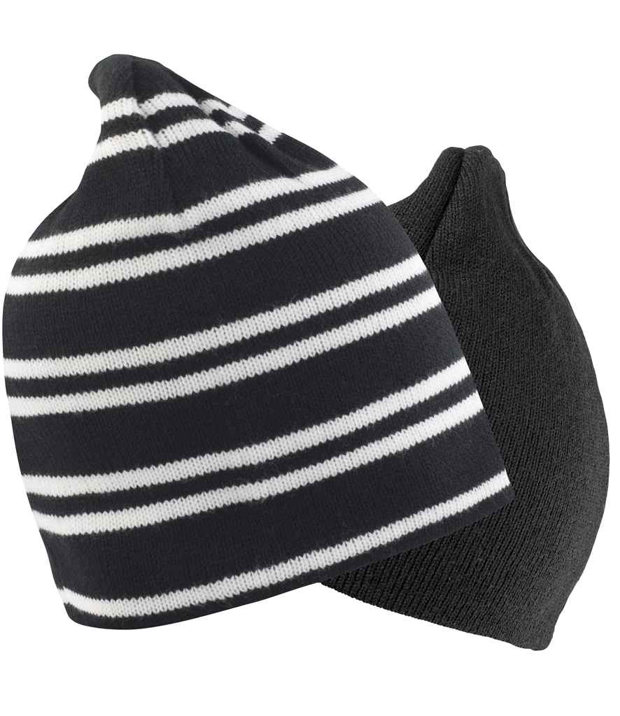 Result Team Reversible Beanie - Black/White