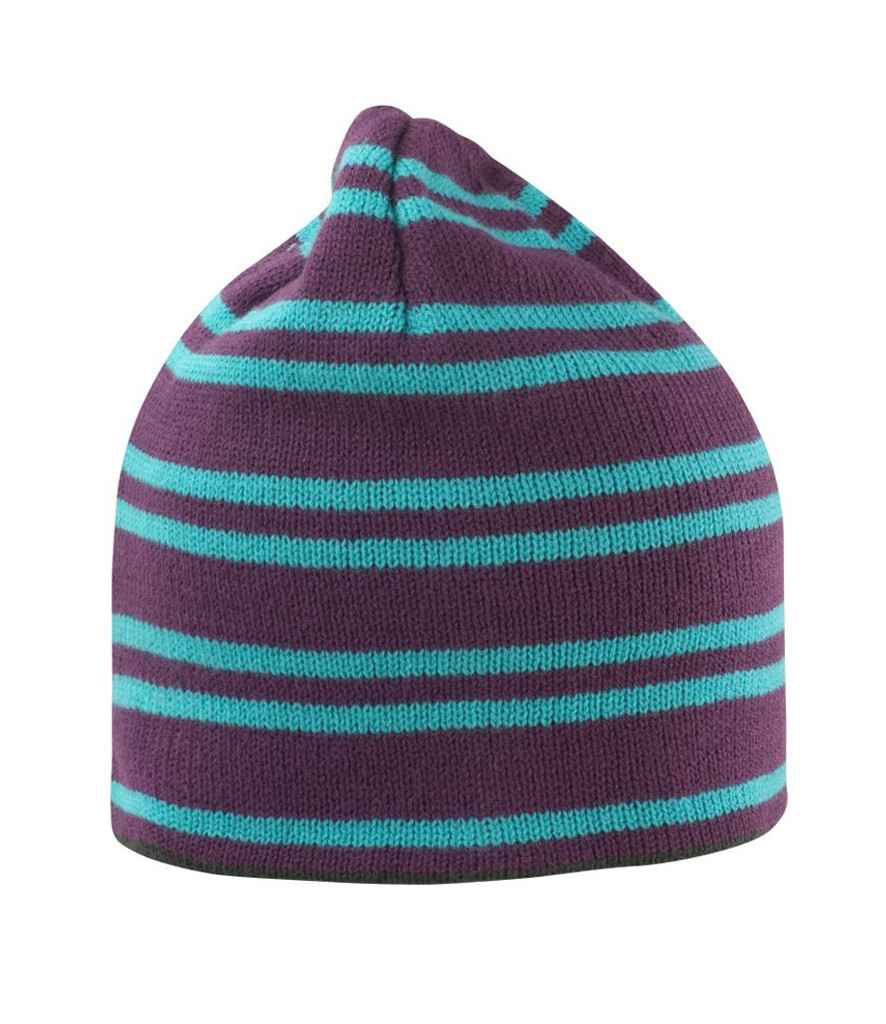Result Team Reversible Beanie - Plum/Turquoise
