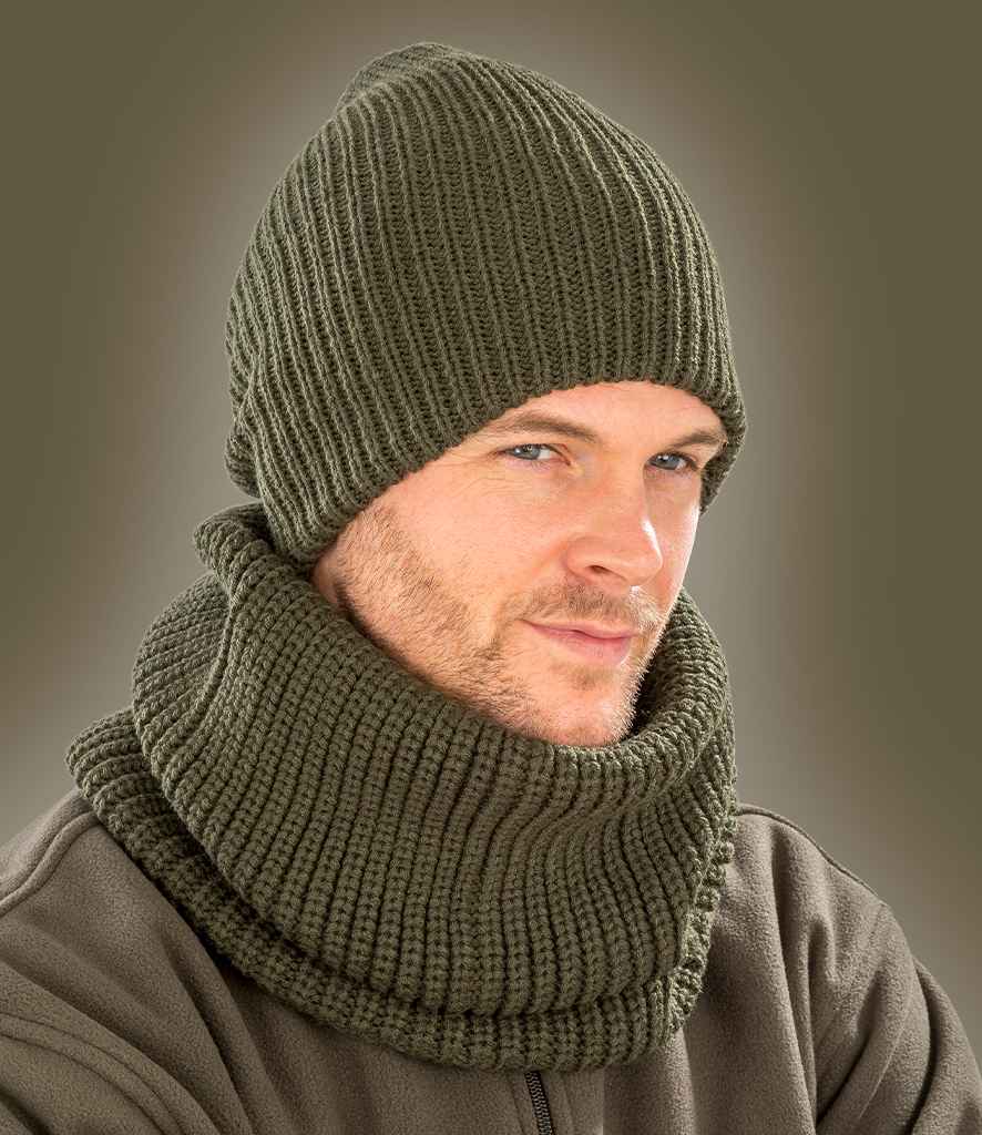 Result Whistler Snood Hood - Olive Green