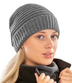 Result Braided Fleece Lined Hat - Grey