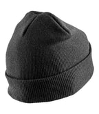 Result Recycled Double Knit Printers Beanie - Black