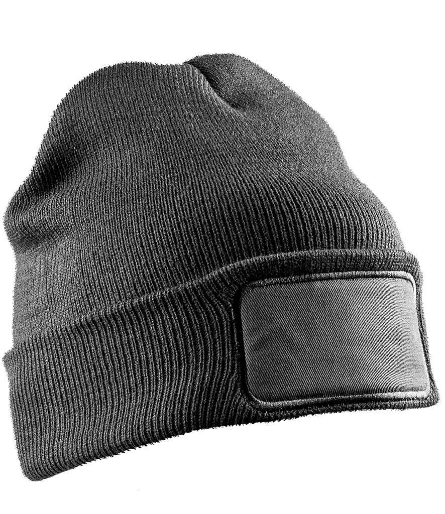Result Recycled Double Knit Printers Beanie - Grey