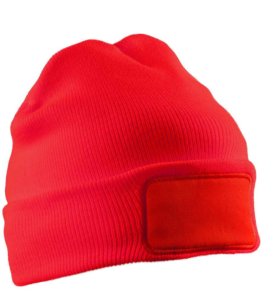 Result Recycled Double Knit Printers Beanie - Red
